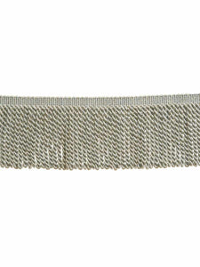 4.75" Wide Silver Grey Tassel Bullion Fringe Trim