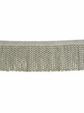 Load image into Gallery viewer, 4.75&quot; Wide Silver Grey Tassel Bullion Fringe Trim