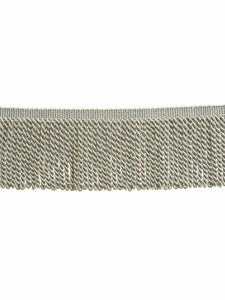 4.75" Wide Silver Grey Tassel Bullion Fringe Trim