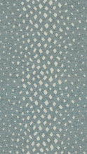 Load image into Gallery viewer, Seafoam Aqua Off White Animal Pattern Cheetah Upholstery Fabric