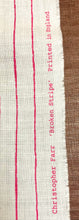 Load image into Gallery viewer, Christopher Farr Broken Stripe Hot Pink White Linen Upholstery Drapery Fabric WHS 5116