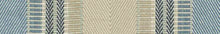 Load image into Gallery viewer, Navy Blue Green Beige Stripe Upholstery Fabric