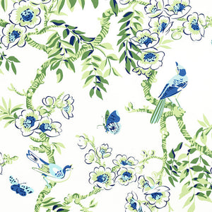 Set of Two Made to Order Thibaut Yukio Side Drapery Panels