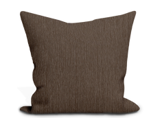 Load image into Gallery viewer, Custom Pillow Cover in Thibaut Wrigley in Chocolate - One Side