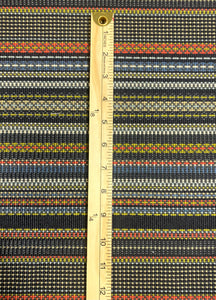 Paul Smith Point Maharam Slate Khaki Black Blue Red Green Stripe Upholstery Fabric STA 5050