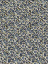Load image into Gallery viewer, Cotton Teal Navy Blue Olive Green Ikat Upholstery Drapery Fabric