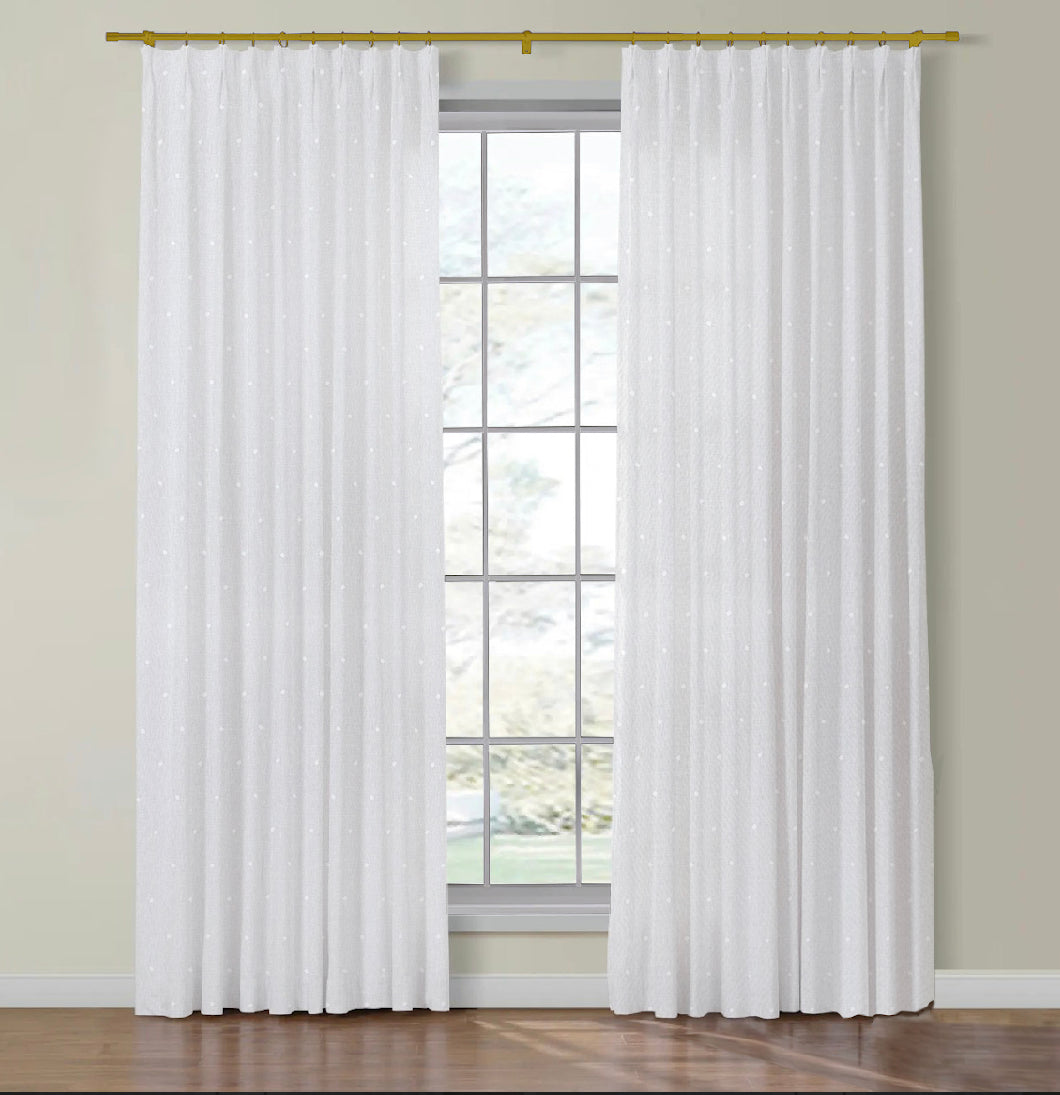 Thibaut Dixie Embroidery Semi Sheer Side Drapery Panels