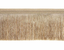 Load image into Gallery viewer, 6&quot; Wide Gold Metallic Tassel Fringe Trim