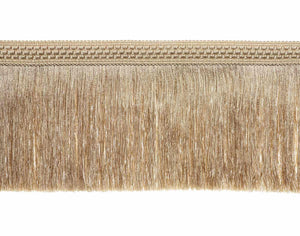 6" Wide Gold Metallic Tassel Fringe Trim