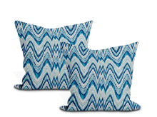 Load image into Gallery viewer, Schumacher Valkyrie Flame Stitch Pillow Cover