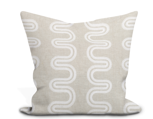 Thibaut Herriot Way Embroidery Pillow