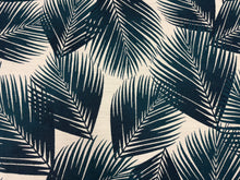 Load image into Gallery viewer, Holly Hunt Textile Great Outdoor Yucca Turq Bold Tropical Leaf Performance Woven Fabric STA 6402