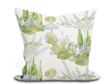 Load image into Gallery viewer, Custom Pillow Cover in Floral Botanical Thibaut Orleans in Lavender - One Side
