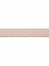 Load image into Gallery viewer, 2&quot; Wide Blush Ivory Geometric Braid Drapery Tape Trim