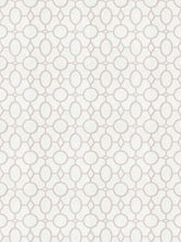 Load image into Gallery viewer, Ivory Grey Embroidered Geometric Drapery Fabric