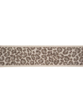 Load image into Gallery viewer, 2.25&quot; Taupe Grey Beige Animal Pattern Cheetah Drapery Tape Trim