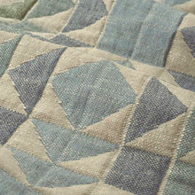 Load image into Gallery viewer, Beige Green Teal Blue Geometric Matelasse Upholstery Fabric