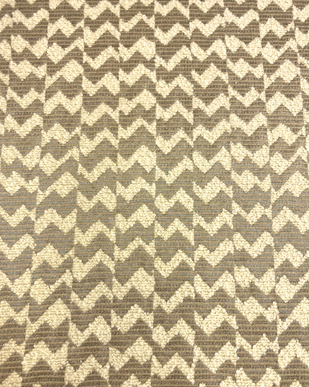 Black Edition Samar Tungsten Textured Boucle Weave Taupe Grey Cream Geometric Upholstery Fabric STA 5123