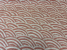 Load image into Gallery viewer, Art Deco Mustard Gold Metallic Burnt Orange Art Deco Chenille Upholstery Fabric