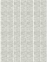 Load image into Gallery viewer, 116” Wide Semi Sheer Milky White Textured Strip Drapery Fabric FB