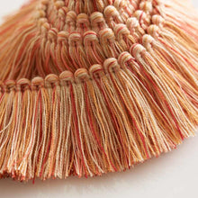 Load image into Gallery viewer, 2" Wide Coral Peach Orange Brush Upholstery Fringe Trim