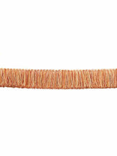 Load image into Gallery viewer, 2" Wide Coral Peach Orange Brush Upholstery Fringe Trim