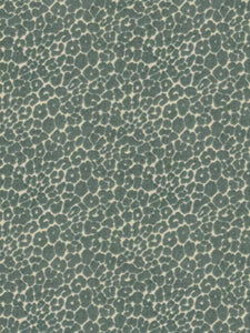 Seafoam Green Beige Cheetah Animal Pattern Cut Velvet Upholstery Fabric