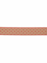 Load image into Gallery viewer, 2&quot; Wide Coral Beige Geometric Braid Drapery Tape Trim