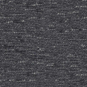 Stain Resistant Heavy Duty MCM Mid Century Modern Tweed Chenille Charcoal Black Gray Upholstery Fabric FB