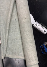 Load image into Gallery viewer, Seafoam Green Cream Herringbone Upholstery Fabric