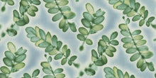 Load image into Gallery viewer, Cotton Blue Green Teal Floral Upholstery Drapery Fabric FB