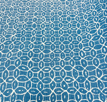 Load image into Gallery viewer, Quadrille China Seas Melong Reverse French Blue Linen Fabric