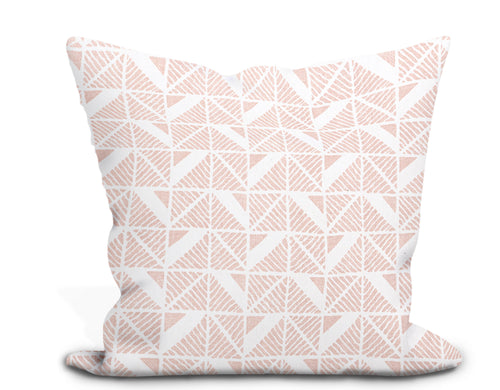 Thibaut Highland Peak Chevron Throw Pillow in Blush