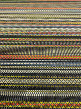 Load image into Gallery viewer, Paul Smith Point Maharam Slate Khaki Black Blue Red Green Stripe Upholstery Fabric STA 5050