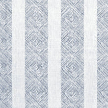 Load image into Gallery viewer, Set of Two Made to Order Thibaut Clipperton Stripe Side Drapery Panels