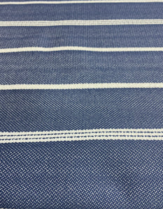 Revolution Outdoor Starboard Navy Blue White Upholstery Fabric STA 5055