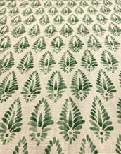 Load image into Gallery viewer, Designer Water &amp; Stain Resistant Beige Green Leaf Botanical Upholstery Drapery Fabric STA 5075
