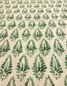 Designer Water & Stain Resistant Beige Green Leaf Botanical Upholstery Drapery Fabric STA 5075