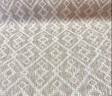 Load image into Gallery viewer, Brentano Woven Homestead Dove Tribal Geometric Performance Stain Resistant Beige White Indoor Outdoor Upholstery Fabric