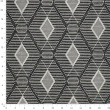 Load image into Gallery viewer, Charcoal Beige Geometric Ethnic Upholstery Fabric