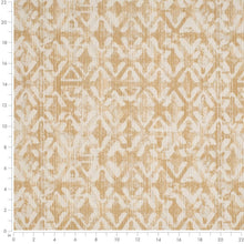 Load image into Gallery viewer, Heavy Duty Stain Resistant Mustard Yellow Cream Abstract Geometric Upholstery Fabric