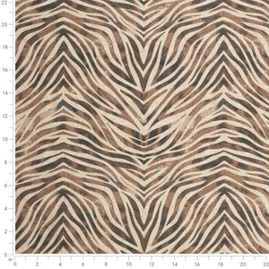 Heavy Duty Beige Brown Black Tiger Microfiber Animal Pattern Upholstery Fabric