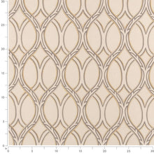 Load image into Gallery viewer, Crypton Cream Grey Mustard Geometric Upholstery Fabric