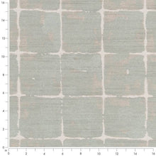 Load image into Gallery viewer, Stain Resistant Crypton Aqua Seafoam White Grey Abstract Upholstery Drapery Fabric