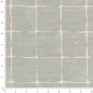 Stain Resistant Crypton Aqua Seafoam White Grey Abstract Upholstery Drapery Fabric