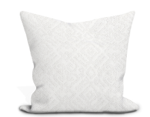 Load image into Gallery viewer, Custom Pillow Cover in Thibaut Tamarac in Snow White - One Side