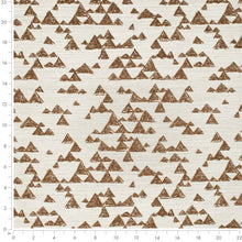 Load image into Gallery viewer, Heavy Duty Cream Brown Ethnic Geometric Upholstery Fabric