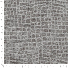 Load image into Gallery viewer, Heavy Duty Grey Alligator Reptile Chenille Animal Pattern Upholstery Fabric