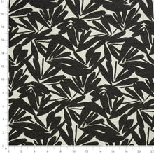 Load image into Gallery viewer, Off White Black Floral Upholstery Fabric