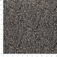 Load image into Gallery viewer, Heavy Duty Black Grey Abstract Chenille Animal Pattern Upholstery Fabric